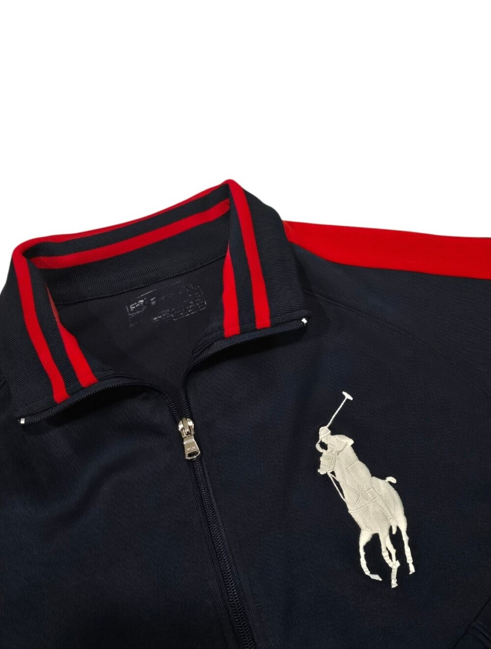Polo Ralph Lauren Big Pony Men’s Track Jacket USA Size XL Navy/Red/White - Picture 7 of 14